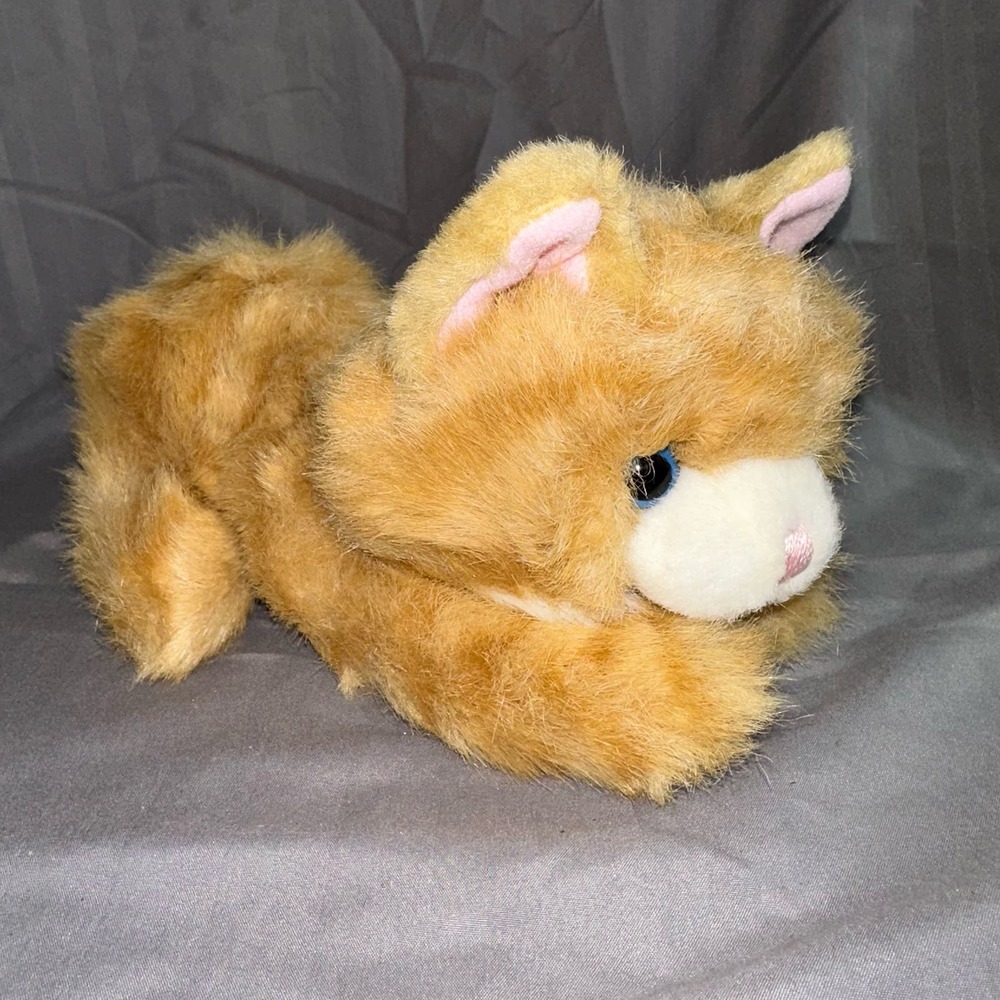 Vtg JUST FRIENDS Aurora Orange Tabby Cat Kitty Plush EUC